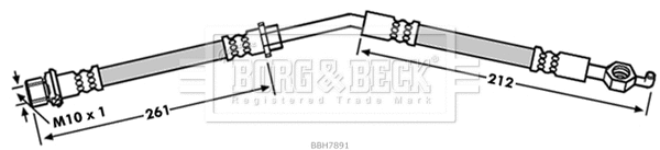 Flexible de frein BORG & BECK BBH7891
