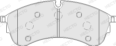 Kit de plaquettes de frein, frein à disque NECTO FD7784V