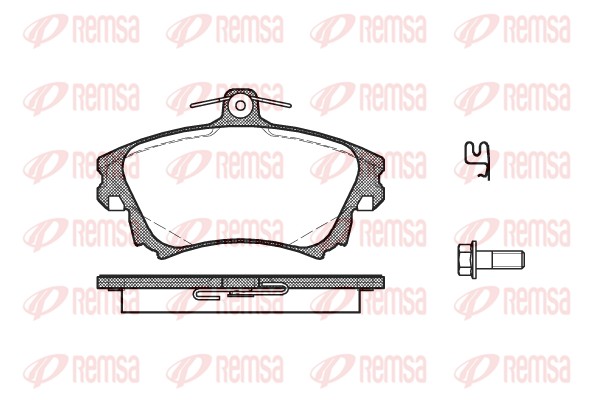 Kit de plaquettes de frein, frein à disque REMSA 0708.02