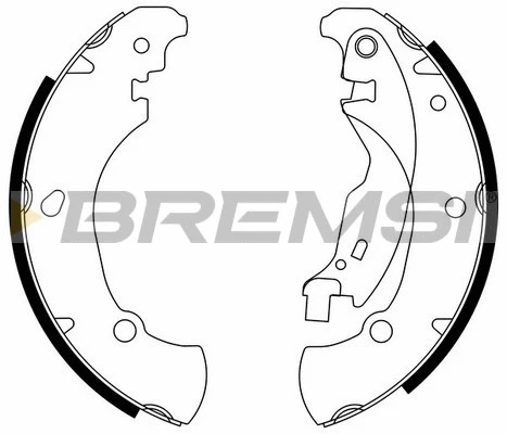 Jeu de mâchoires de frein BREMSI GF0180