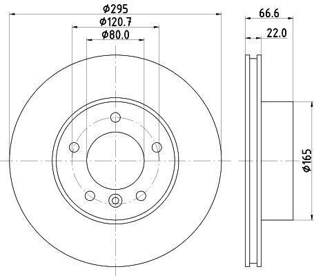 Disque de frein PAGID 54404