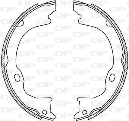 Jeu de mâchoires de frein OPEN PARTS BSA2254.00