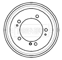 Tambour de frein BORG & BECK BBR7170
