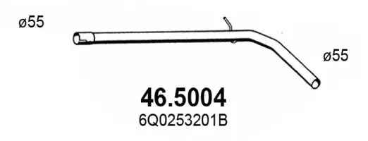 Tuyau d'échappement ASSO 46.5004