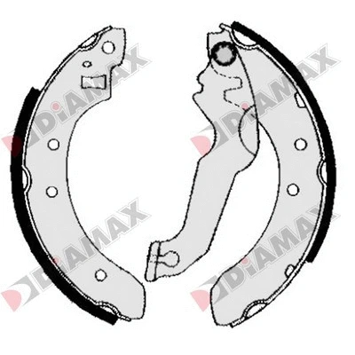 Jeu de mâchoires de frein DIAMAX N01231