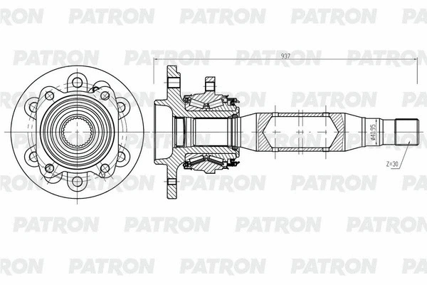 Arbre de transmission PATRON PDS0566