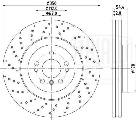 Disque de frein TRIALLI DF 190416