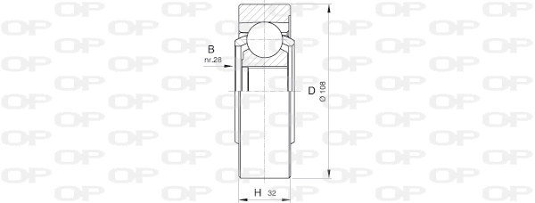 Jeu de joints, arbre de transmission OPEN PARTS CVJ5423.20