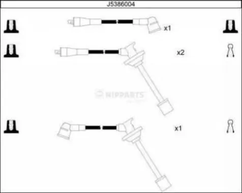Kit de câbles d'allumage NIPPARTS J5386004