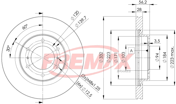 Disque de frein FREMAX BD-7113