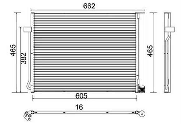 Condenseur, climatisation MAGNETI MARELLI 359003220310