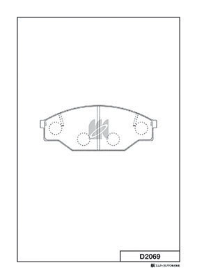 Kit de plaquettes de frein, frein à disque MK Kashiyama D2069