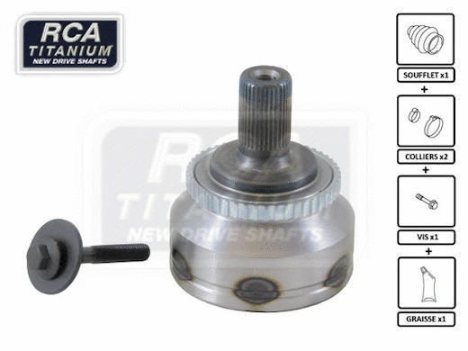 Jeu de joints, arbre de transmission RCA FRANCE VO112A