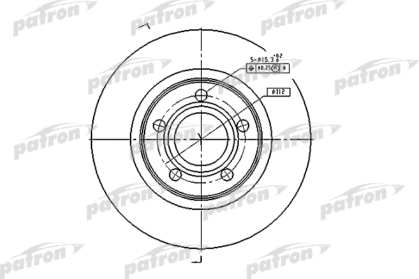 Disque de frein PATRON PBD2806