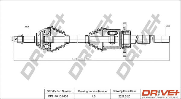 Arbre de transmission Dr!ve+ DP2110.10.0438