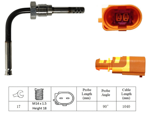 Capteur, température des gaz LEMARK LXT345