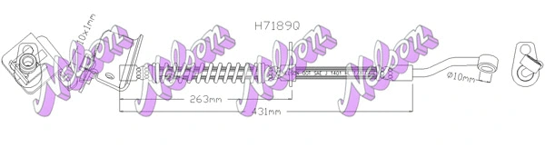 Flexible de frein KAWE H7189Q