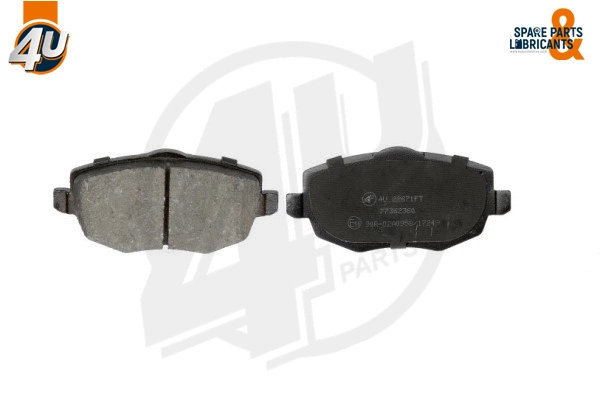 Kit de plaquettes de frein, frein à disque 4U Autoparts 22671FT