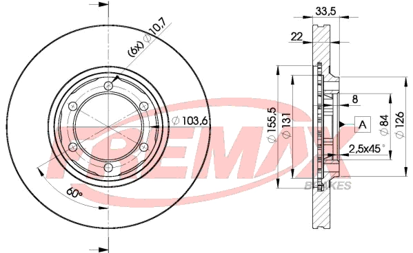 Disque de frein FREMAX BD-0201