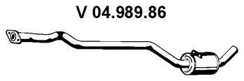 Silencieux avant EBERSPÄCHER 04.989.86