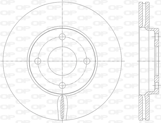 Disque de frein OPEN PARTS BDA2838.20