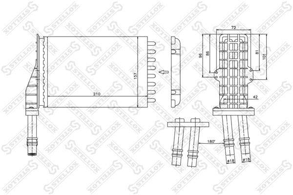 Système de chauffage STELLOX 10-35026-SX