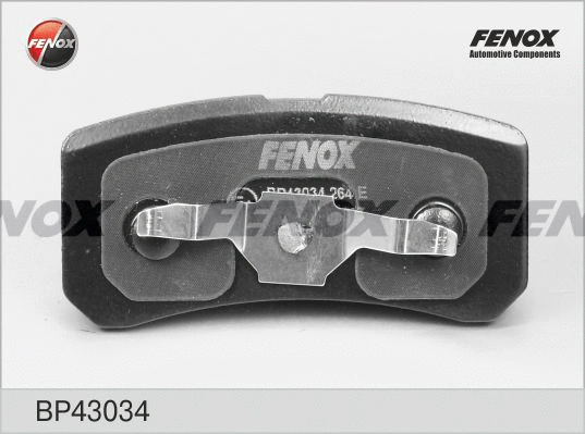 Kit de plaquettes de frein, frein à disque FENOX BP43034