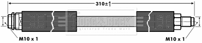 Flexible de frein BORG & BECK BBH6810