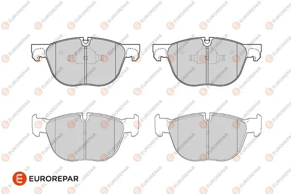 Kit de plaquettes de frein, frein à disque EUROREPAR 1686273080