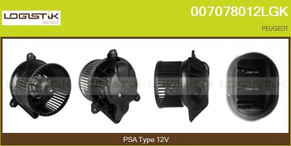 Pulseur d'air habitacle LGK 007078012LGK
