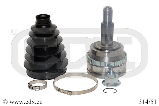 Jeu de joints, arbre de transmission CDX 314/51