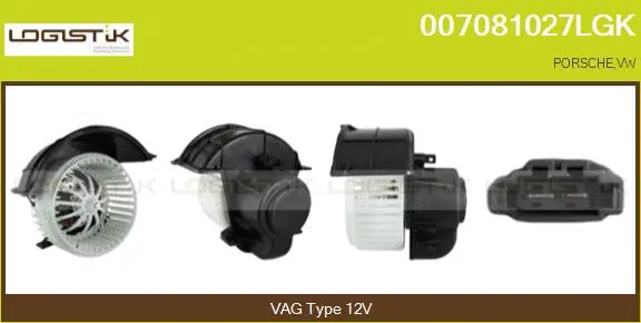 Pulseur d'air habitacle LGK 007081027LGK