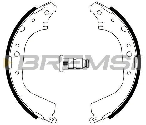 Jeu de mâchoires de frein BREMSI GF0937