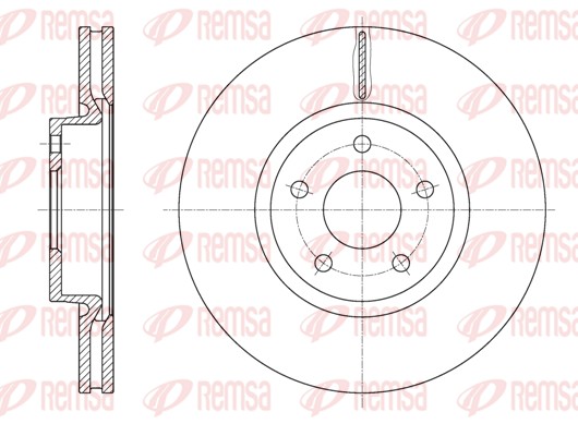 Disque de frein REMSA 61562.10