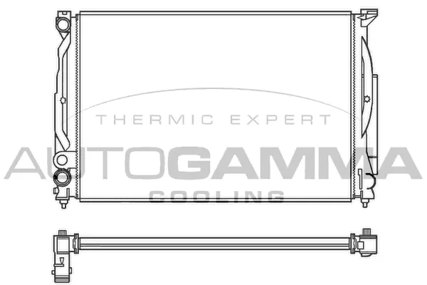 Radiateur, refroidissement du moteur AUTOGAMMA 100061