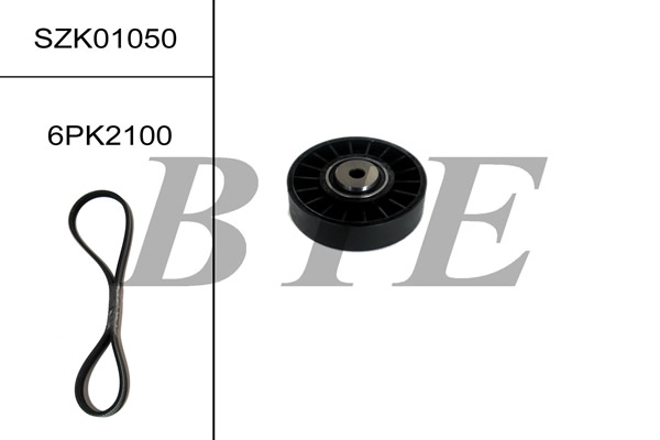 Jeu de courroies trapézoïdales à nervures BTE SZK01050