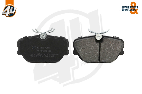 Kit de plaquettes de frein, frein à disque 4U Autoparts 22078MR