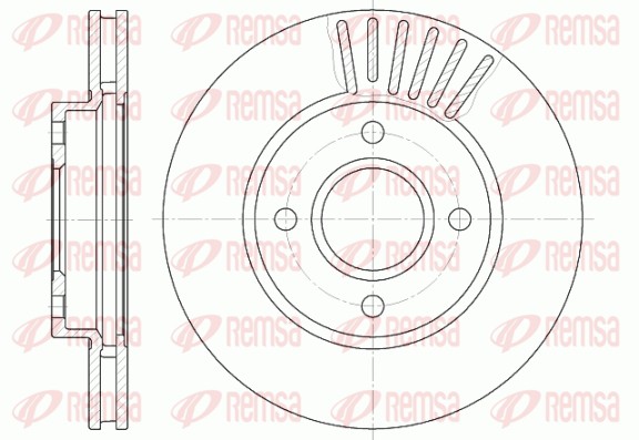 Disque de frein REMSA 6211.10