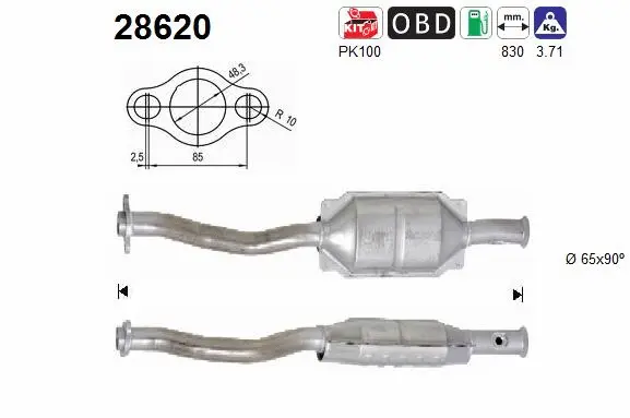 Catalyseur AS 28620