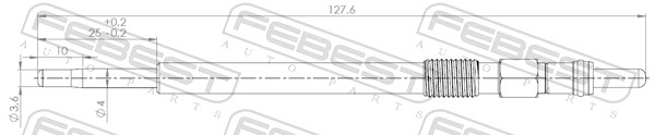 Bougie de préchauffage FEBEST 25642-002