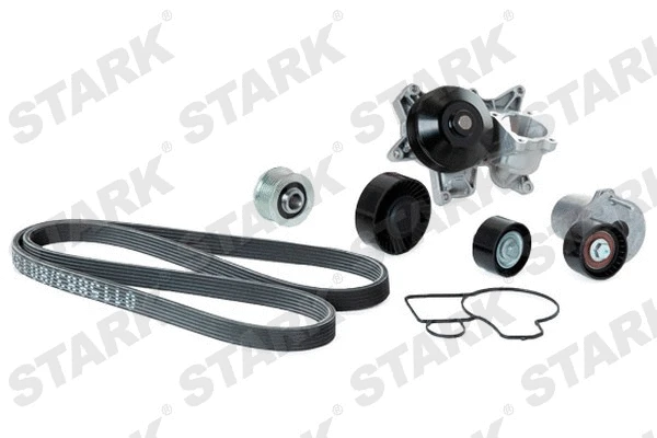 Pompe à eau+Jeu de courroie trapézoïdale à nervures Stark SKPRB-5160009