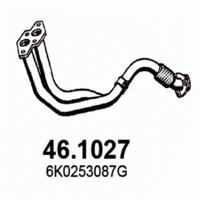 Tuyau d'échappement ASSO 46.1027