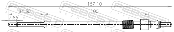 Bougie de préchauffage FEBEST 28642-006