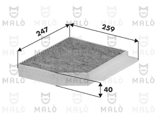Filtre, air de l'habitacle AKRON-MALÒ 1532482