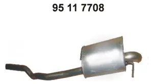 Silencieux arrière EBERSPÄCHER 95 11 7708