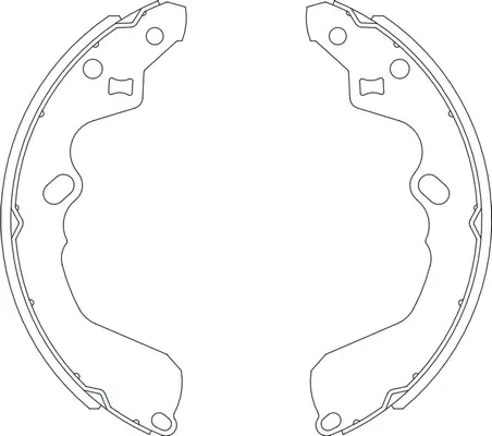 Jeu de mâchoires de frein SB BS25386