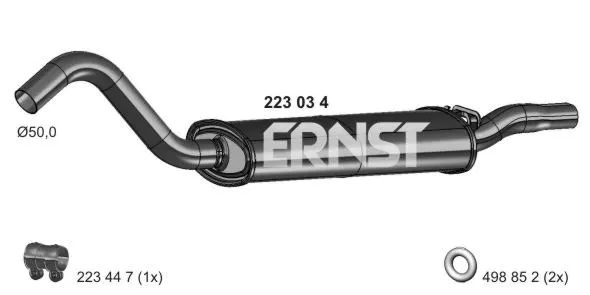 Silencieux arrière ERNST 223034