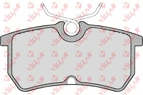 Kit de plaquettes de frein, frein à disque VILLAR 626.0697