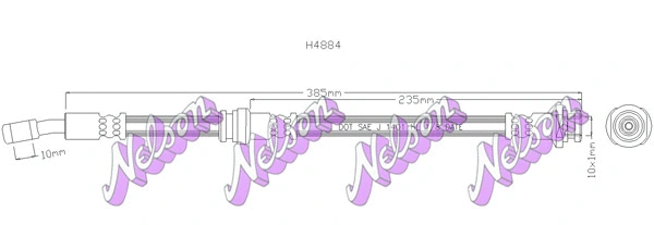 Flexible de frein KAWE H4884