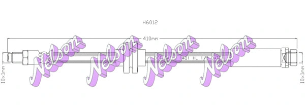 Flexible de frein BROVEX-NELSON H6012
